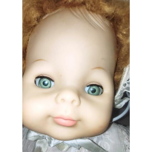 22" 1965 Vintage Vogue "Baby Dear" Baby Doll With Red Hair & Green Sleep Eyes - Picture 4 of 16